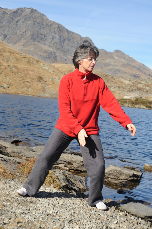 Übende Person im Taijiquan